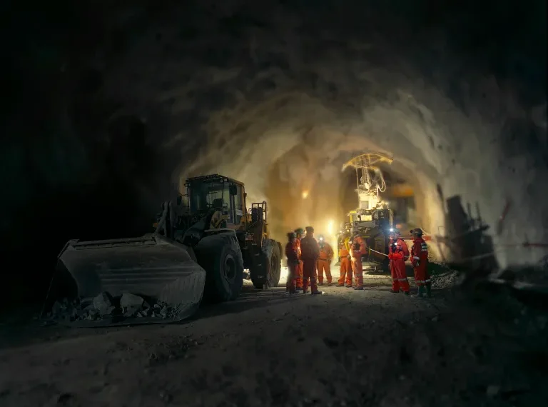 Instalaciones subterráneas de Codelco en División El Teniente, donde se desarrolla el proyecto Andes Norte.