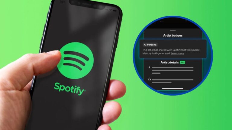 Spotify presenta AI Persona, etiqueta para identificar perfiles de artistas generados por inteligencia artificial.
