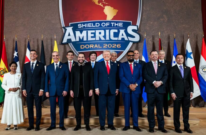 El “Escudo de las Américas” se instala en el centro de una incómoda cita&hellip;