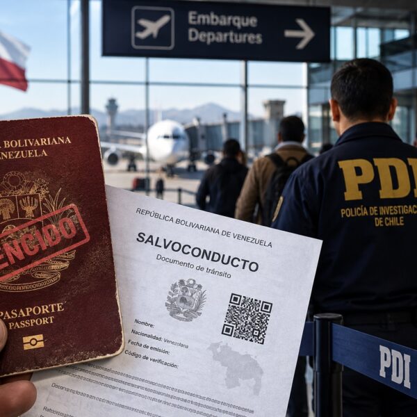 Chile prepara salvoconducto para venezolanos con pasaporte vencido